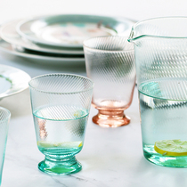 Spot Dutch imported Pip studio summer colored glass threaded low foot glass slice mouth water Cup