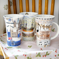 Spot British DUNOON Dannon Canyon-shaped bone China teacup Water cup Mark cup beef drink milk cup gift box