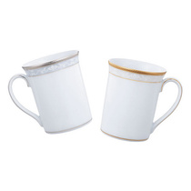 Spot noritake Japan imported HAMPSHIRE gold platinum simple Cup mug gift box