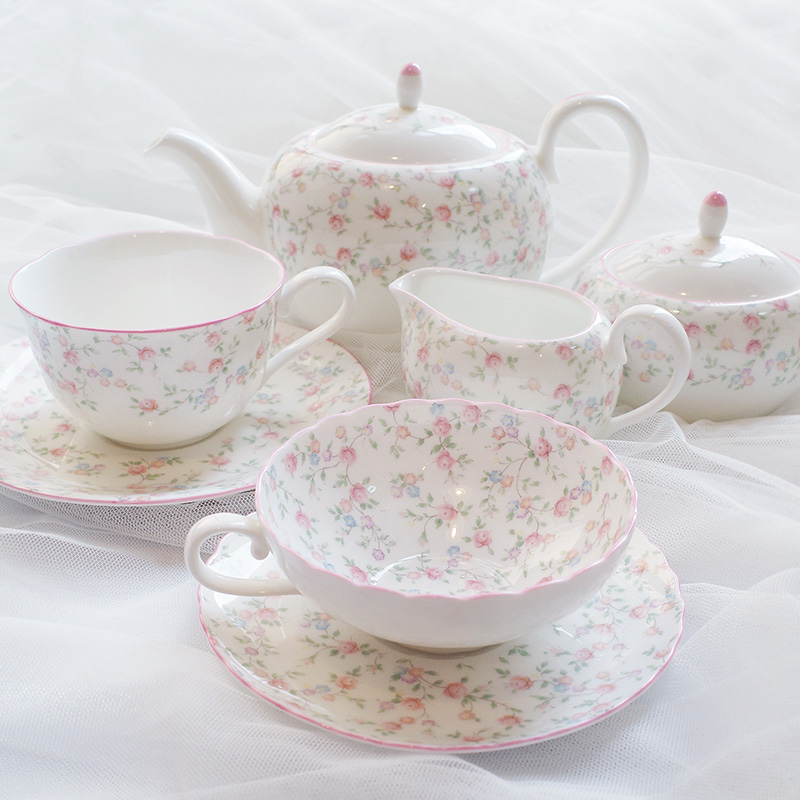 Spot Japan imports Noritake then wubone porcelain teapot Cutie Rose Rose crummy English style tea cup saucer
