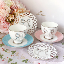 Spot NARUMI Narumi Felicita Bow Pink Pink Blue Bone China Teacup Coffee Cup Saucer Gift Box