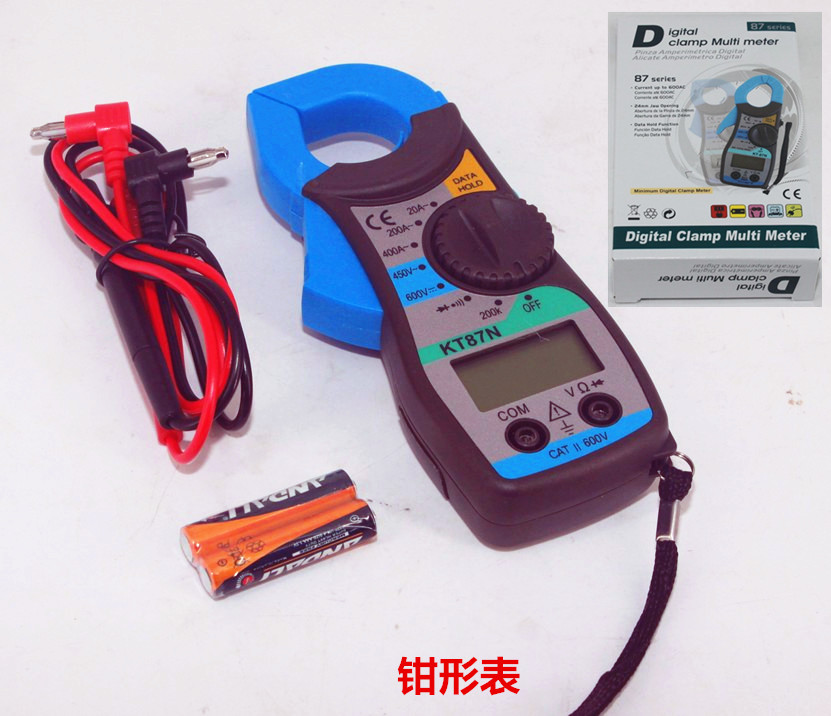 Clamp meter digital clamp multimeter hook meter MT87 KT87N measuring current fully automatic with buzzer AC and DC