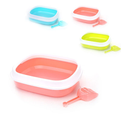 Super large cat sand basin shake mesh red explosion plastic space pet pot large cat cleaning supplies