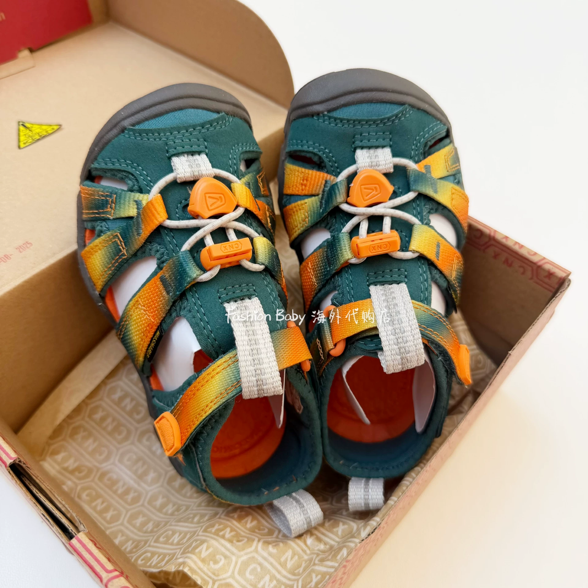 Детские японские импортируемые быстросохнущие нескользящие сандалии KEEN, семейный стиль