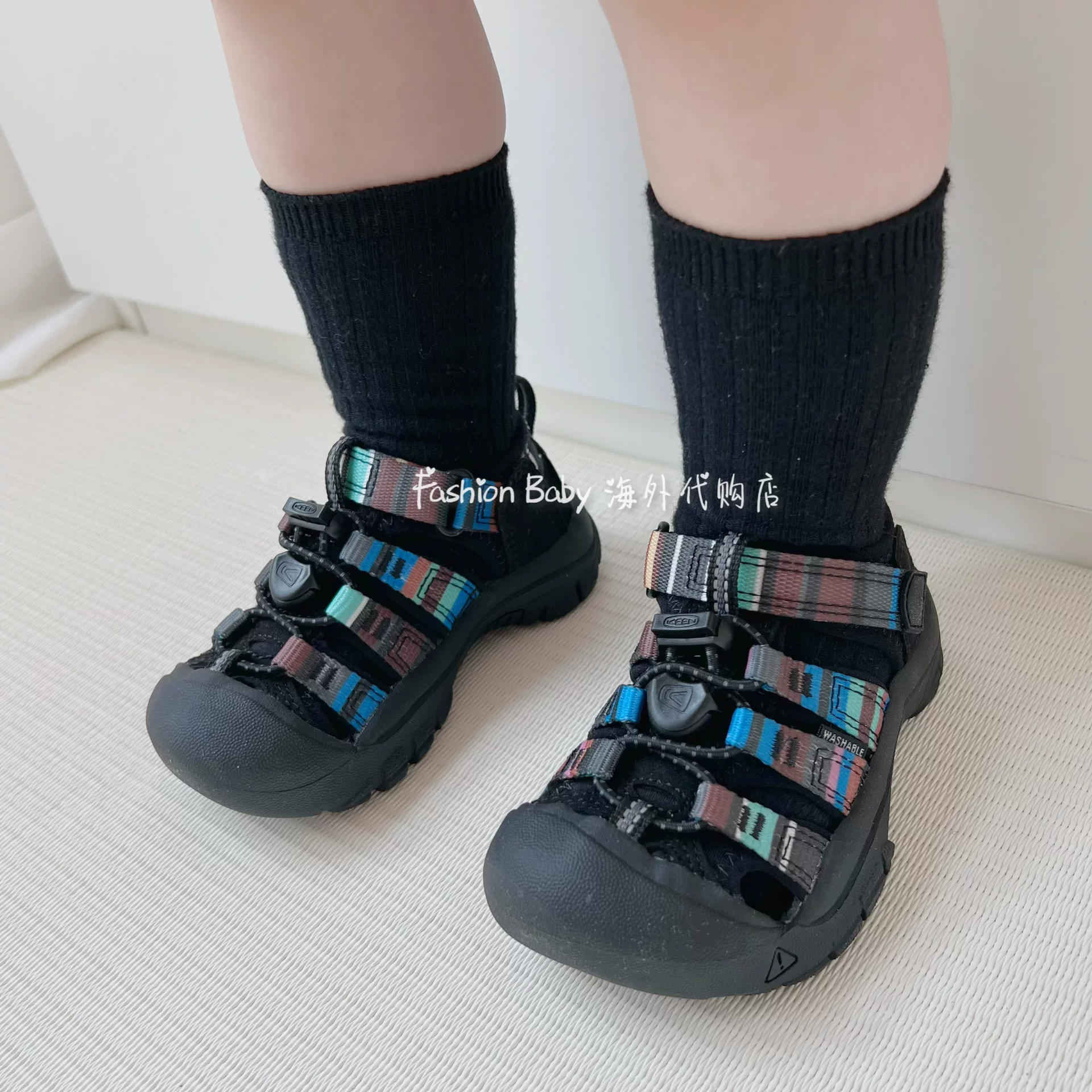 Детские японские импортируемые быстросохнущие нескользящие сандалии KEEN, семейный стиль