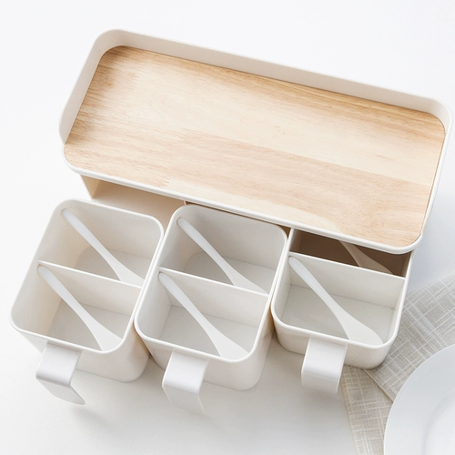 Приправа коробки костюмы кухонные принадлежности Установка стойки истории приправы приправы приправы танка соли соли соли.