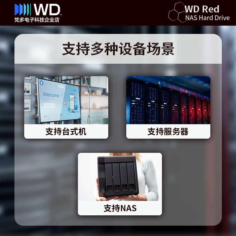 WD/ WD80EFPX 8T Red Disk Plus Vertical 3.5-дюймовый NAS сетевой накопитель 8TB жесткий диск