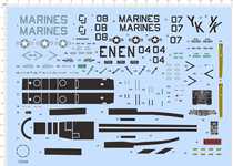 Aircraft model 1:72 CH-53E Super Stallion (heavy helicopter) special decal (70599)