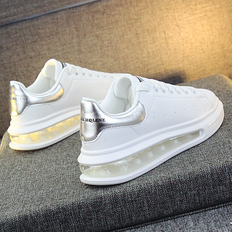 Hong Kong Tide 2021 new red couple small white shoes men and Korean edition of high - cushion casual shoes