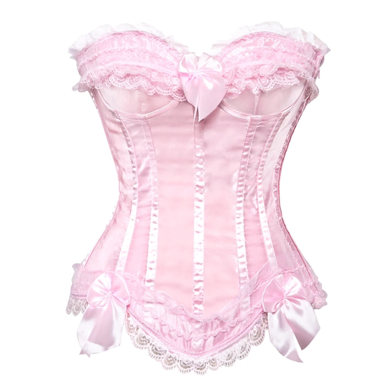 
Japanese Lolita lace sweet body sculpting bow decorative corset palace corset retro