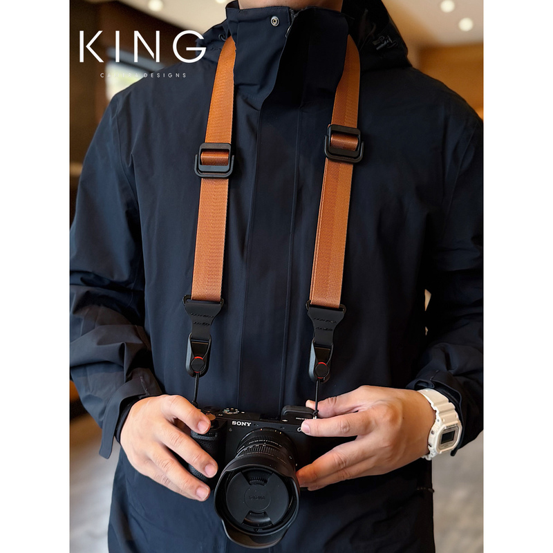 【King】Camera Strap Universal Quick Release Buckle, Lightweight Nylon Clip Type, Available in Multiple Colors for Fuji, Sony, Canon