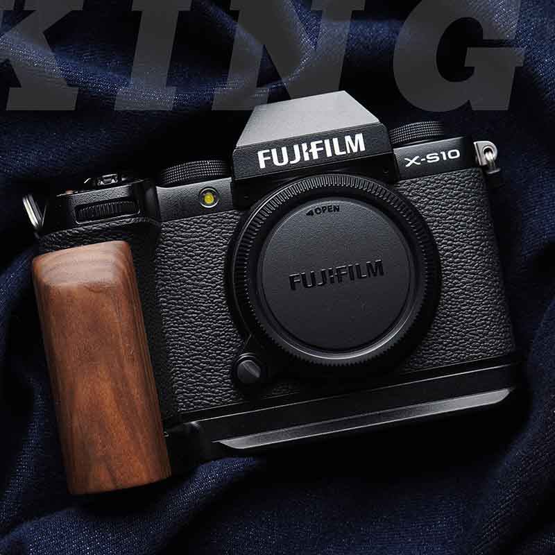 Out of stock registration (King original) Fuji XS10 camera wooden handle aluminum alloy base xs10 wooden handle