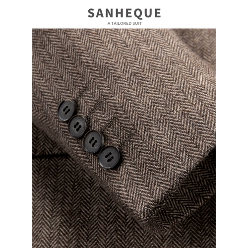 Мужской шерстяной классический костюм, ретро пиджак классического кроя, платье, в корейском стиле, делается под заказ