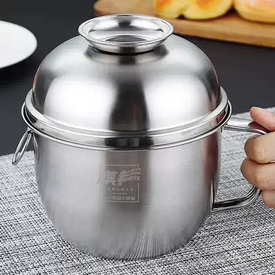 Stainless steel lunch box office workers fast food Cup lunch box bento box stainless steel bowl stainless steel lunch box large round with lid boys