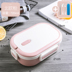 hop dung com giu nhiet Hộp cơm trưa cách nhiệt bằng thép không gỉ 304 trường tiểu học có nắp hộp ăn trưa đơn giản thành 1 nhân viên văn phòng xách tay có nắp chống vảy - Hộp cơm điện sưởi ấm hộp cơm hâm nóng lock and lock Hộp cơm điện sưởi ấm