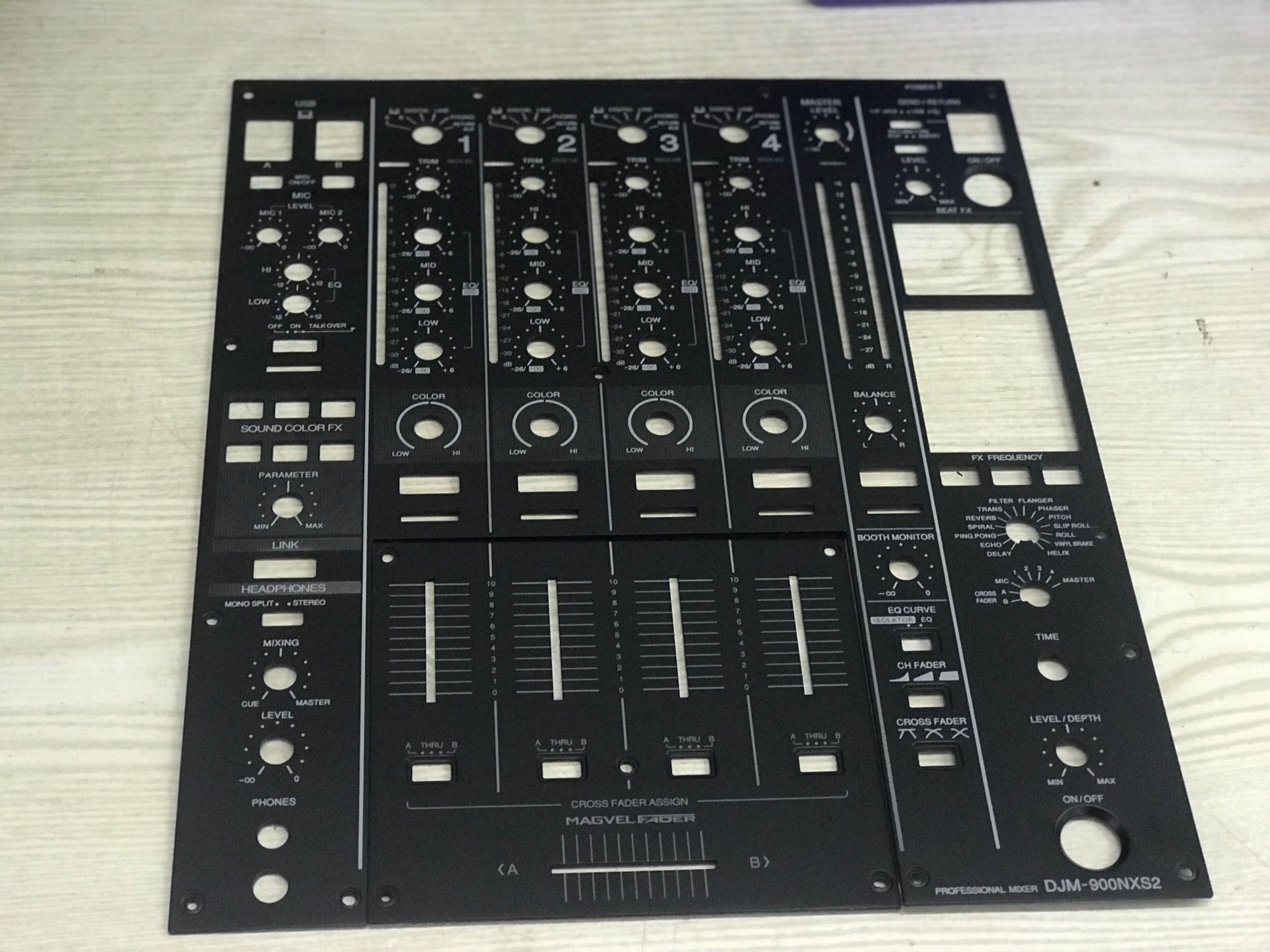 pioneer pioneer djm-900nxs2 Mixer Set Panel 900 3rd Generation Shell Iron Plate Screw