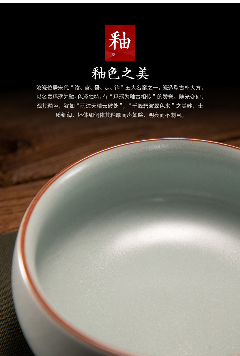 Water jar for wash your cup of Chinese tea bowl of tea accessories your up writing brush washer ceramic household glass wash to wash cup of vessels