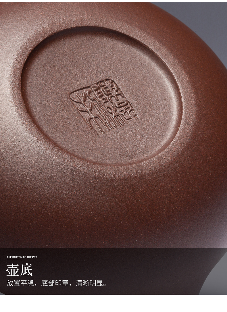 Yixing it pure manual famous authentic ball hole, xi shi pot teapot large capacity tea set