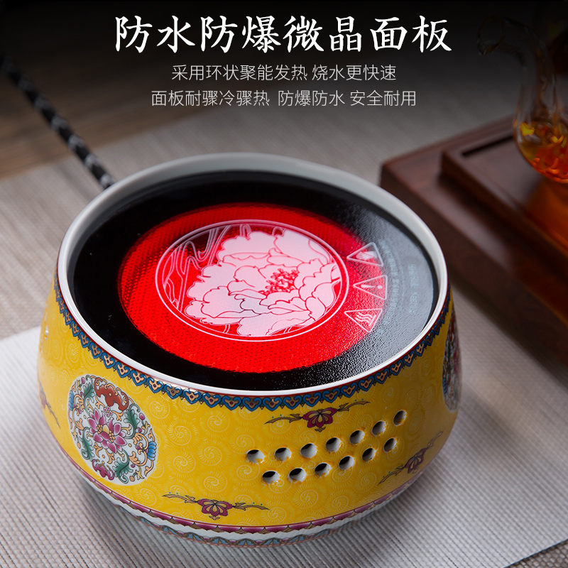 Enamel color TV TaoLu boiling tea ware glass teapot tea set teapot tea stove automatic kettle