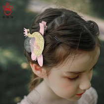 Korean girl headwear children hairclip baby headwear hair accessories girls floral headdress bow edge clip baby hair band