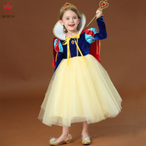 2021 new summer summer white snow princess dress girl dress childrens dress foreign baby birthday puffy gauze