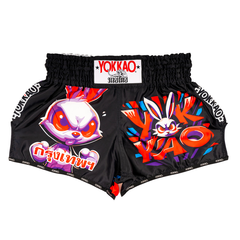 【Thailand Yokkao】Muay Thai Shorts Angry Rabbit Muay Thai Sanda Free Fighting Sports Shorts