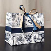Graduation gift bag handbag birthday paper bag high-end gift bag large and small ribbon gift bag