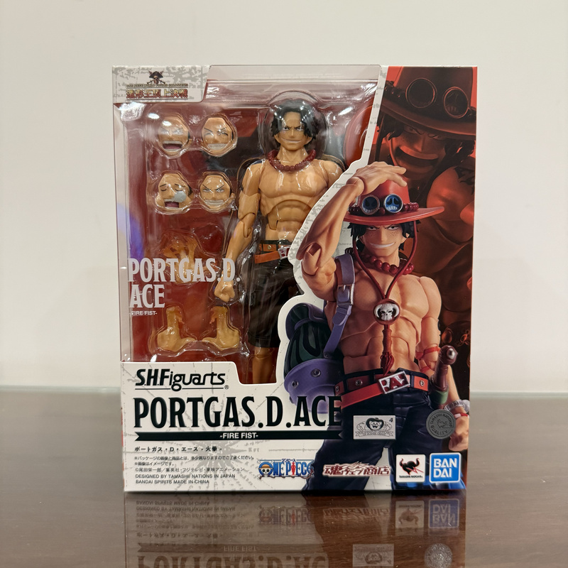 Bandai Shf One Piece Ace Portgas D. Ace Fire Fist Luffy's Big Brother in Stock