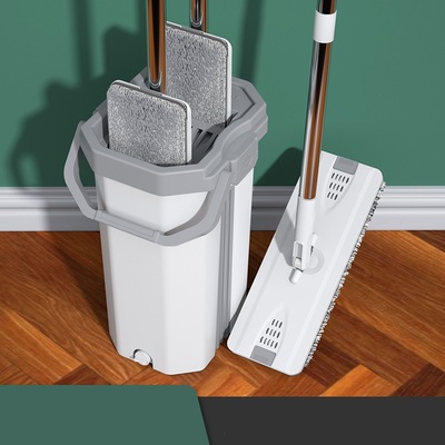 免手洗拖把家用一拖净干湿两用拖布