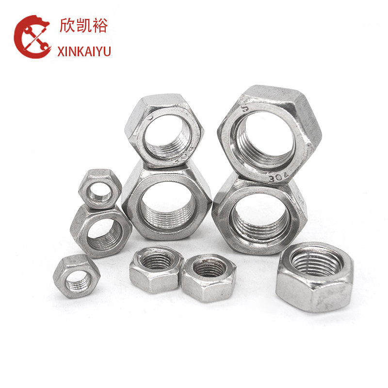 304 Stainless Steel Hexagonal Fine Thread Nut Fine Thread Screw Cap M8*1M12M14*1 5M16M18M20*1 5 - Taobao