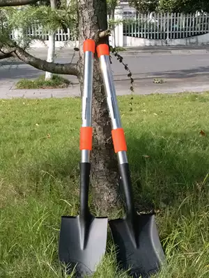 Open up wooden handle high shovel Steel shovel Square shovel pointed shovel Household tree planting shovel Snow shovel shovel Soil shovel 222206