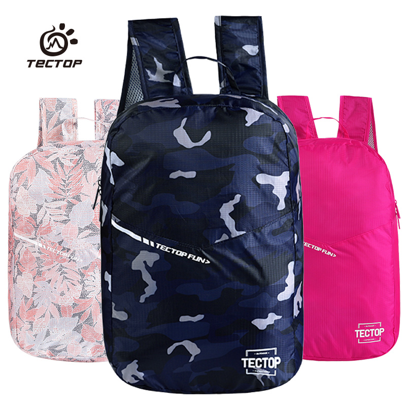 Explore outdoor leisure bag Ultra-thin skin bag Men's and women's shoulder backpack Camouflage printing water repellent travel bag