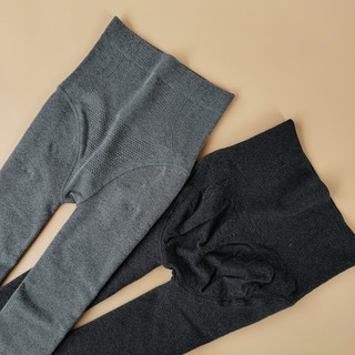 Cotton high-waisted belly-control leggings, pantyhose, velvet and thickened, women's warm, slimming leggings, plain black outer wear