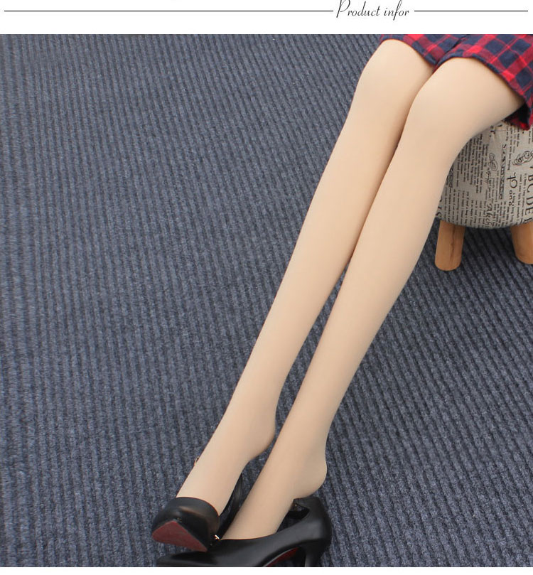 Vớ pantyhose của phụ nữ chống móc mùa xuân và mùa thu phần mỏng đen màu da xà cạp vớ dày ống dài với chân khối