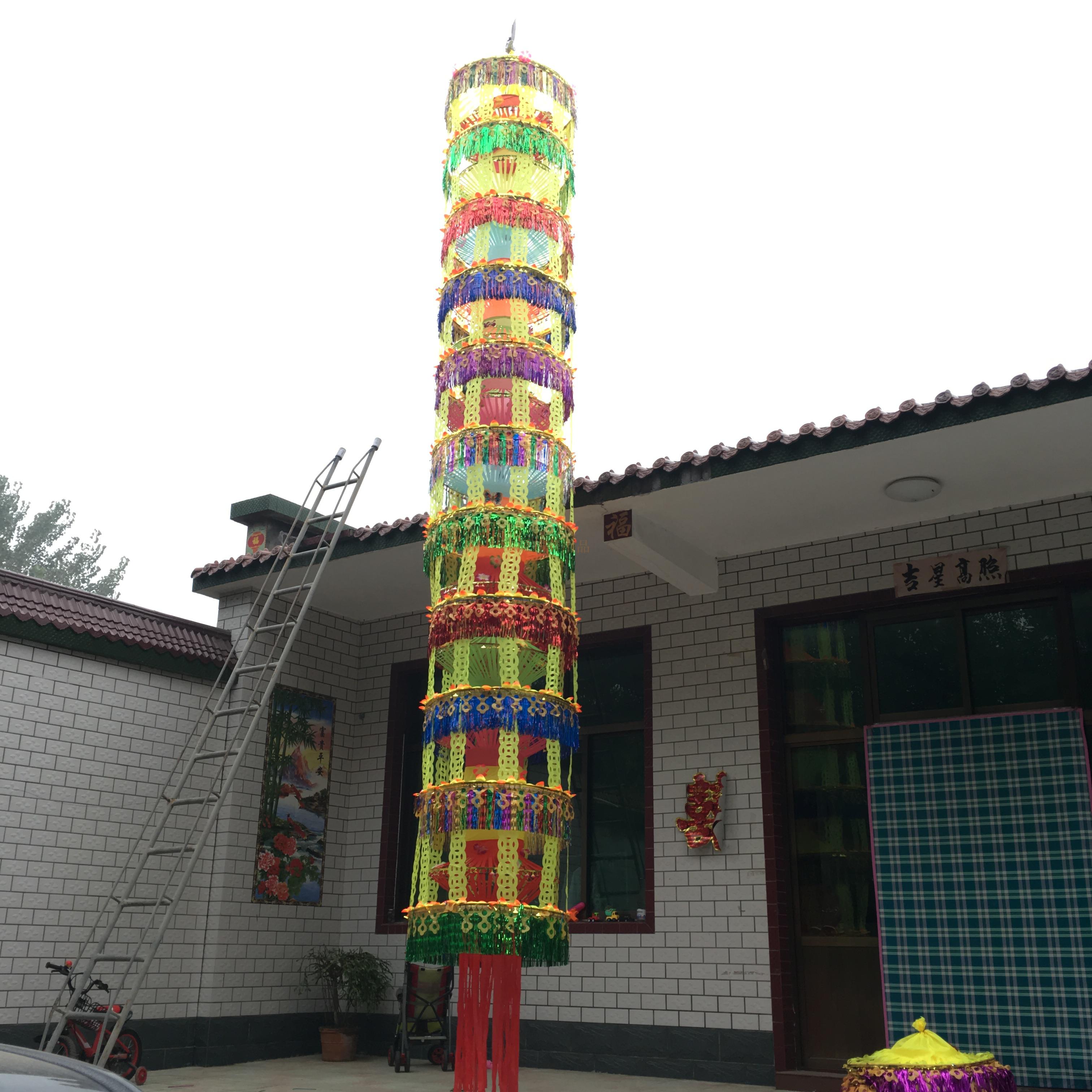 Factory direct sales Funeral funeral funeral white matter sacrifice mourning supplies Cloth streamers Soul streamers Lead spirit streamers Gourd streamers Paper streamers