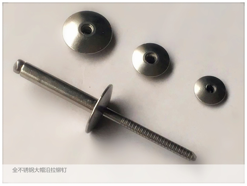 *Retail* Round head cap 304 all stainless steel pull rivets large flat head pull rivets big head rivets