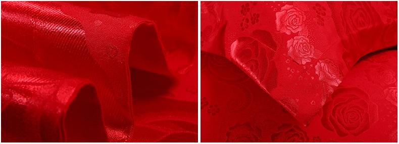 Full cotton satin jacquard đôi dài gối 1,2 cotton cưới đỏ 1,5 cặp gối gói 1,8 m gối cao su non kymdan