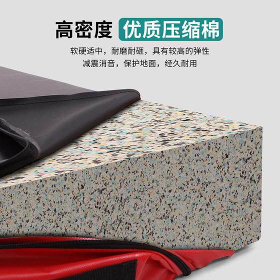 Commercial Gym Cushioning Mat Weightlifting Barbell Plate Soundproof Shock-Absorbing Mat Home Deadlift Strength Equipment Dumbbell Floor Mat