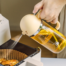 Tree oil bottle glass seasoning sauce Vinegar Oil Spray Kettle Foggy Spray Kitchen for home without hanging oil edible hog oil tank