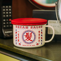 Tree Expandable Cup Drink Water Mark Cup Home With Cover Cup Retro Enamel Cup Creative Couple Water Cup Breakfast Cup