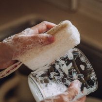 Tree Can Silk Melon white cloth kitchen special natural silk melon flesh brush pot Divine Instrumental Kitchen special wood pulp dishwashing cloth