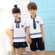 Dịch vụ làm vườn mẫu giáo mùa xuân và mùa thu thiết bị giáo viên phù hợp với thể thao đồng phục tiểu học và trung học mùa xuân quần áo trẻ em phục vụ mùa hè - Đồng phục trường học / tùy chỉnh thực hiện đồ cho bé gái