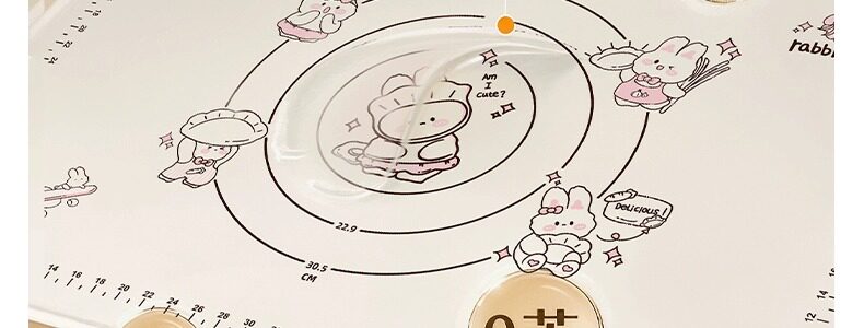Разминание мат 硅胶揉面垫加厚食品级家用擀面垫子和面板防滑加大号面食案板烘焙 Azusa morning