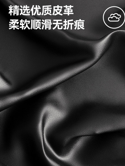 Wax oil leather bedside cushion removable and washable soft bag large back leather cushion bedroom tatami bed back cushion