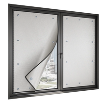 Summer curtains balcony glass sun protection curtains bedroom window sunshade cloth office blackout artifact shade curtain