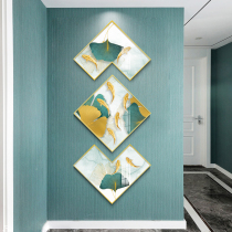 Entrance Xuanguan Corridor Vertical Version Decoration Painting Modern Brief Introductory Aisle Frescoed Living Room New Chinese Light Lavish Hanging Painting