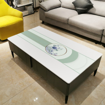 (Q elastic silicone) Q coffee table mat waterproof and oil-proof disposable anti-hot tablecloth simple household rectangular table mat