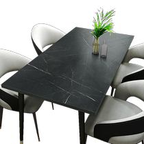 Q silicone marble tablecloth light luxury and high-end waterproof oil-proof no-wash anti-scalding rectangular dining table and coffee table mat