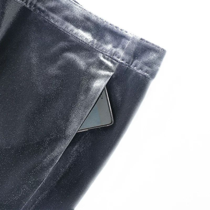 Осенние бархатные расклешенные брюки для отдыха, новая коллекция, slim fit
