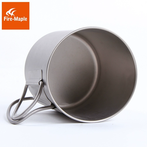 Огненная клен 307 открытая портативная титановая чашка для водяной чашки чистая титана чашка чайная чашка складная чашка чай